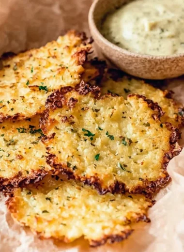 A bowl of crispy cottage cheese chips for a healthy snack option