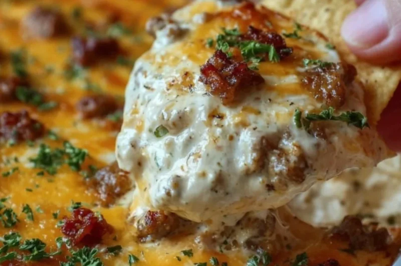 Delicious Hissy Fit Dip served in a bowl with fresh veggies and chips.