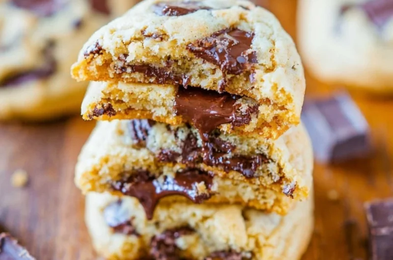 Freshly baked soft batch cookies on a cooling rack