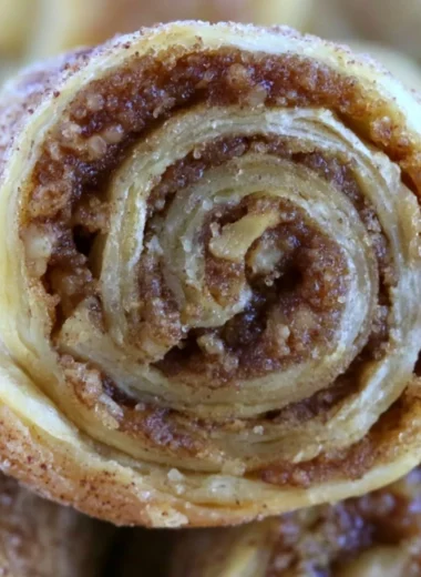 Delicious brown sugar and walnut rugelach pastry for a sweet dessert.