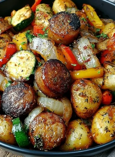 Delicious cowboy stir fry with colorful vegetables and tender beef