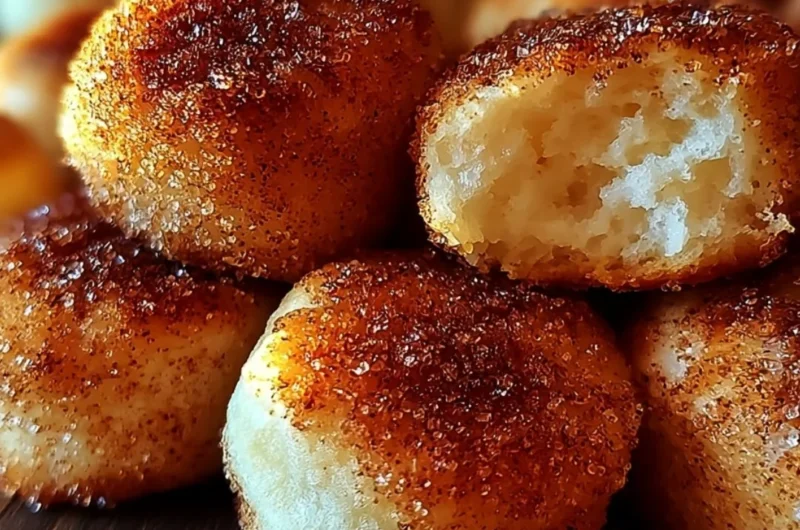 Delicious cinnamon sugar biscuit bites served fresh from the oven.