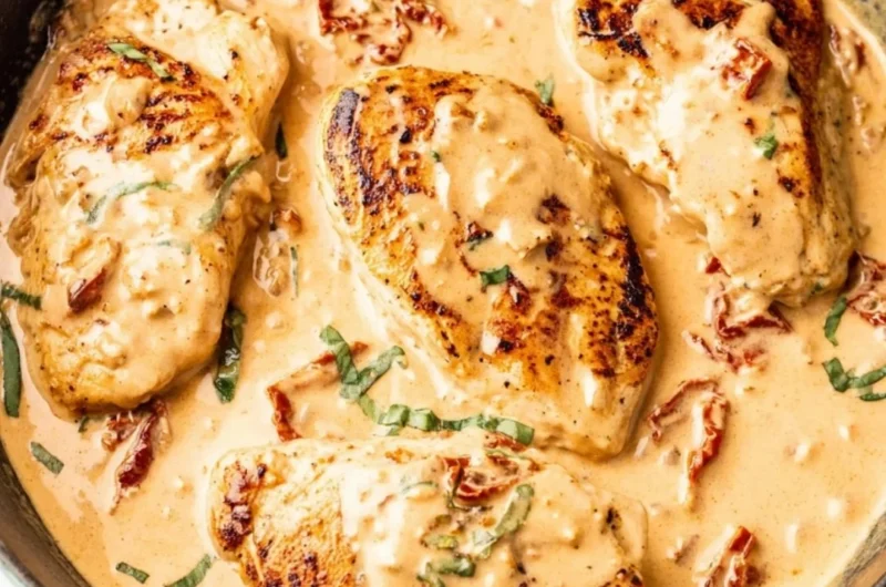 Delicious Marry Me Chicken Orzo recipe with creamy sauce and herbs