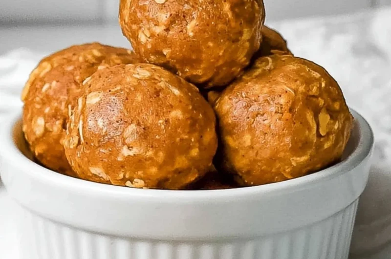 No bake pumpkin protein balls for a healthy and tasty snack