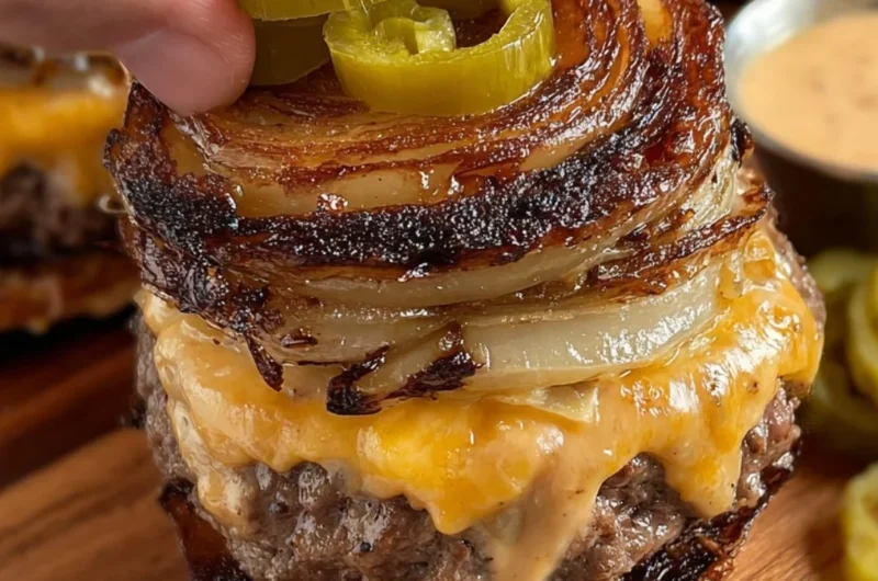 Delicious Onion-Wrapped Flying Dutchman served with flavorful sauce