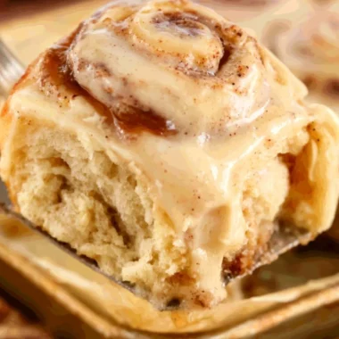 Delicious Apple Butter Cinnamon Rolls with warm spices and sweet glaze