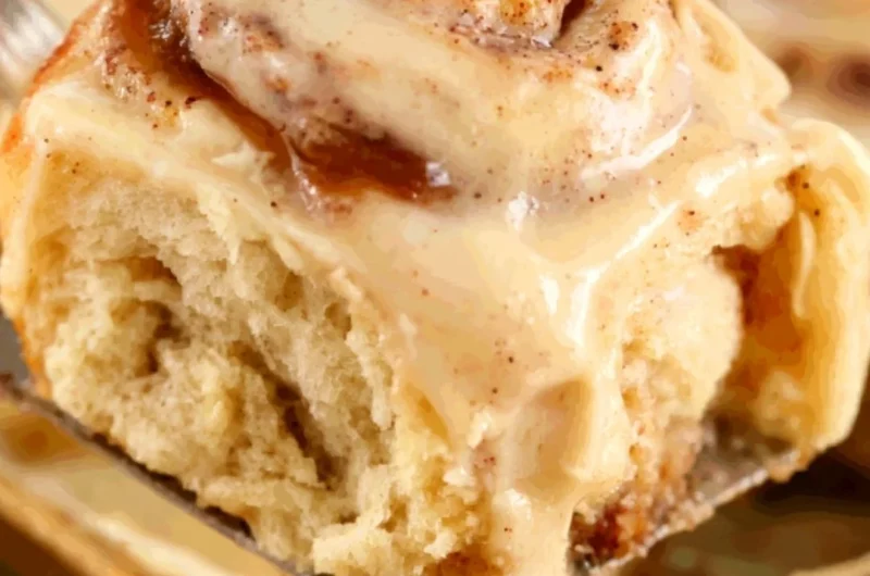 Delicious Apple Butter Cinnamon Rolls with warm spices and sweet glaze