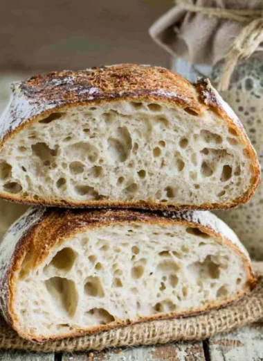 Homemade sourdough bread made from starter to finish