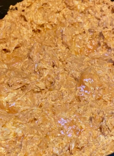 Delicious five-ingredient buffalo chicken dip served in a bowl with chips