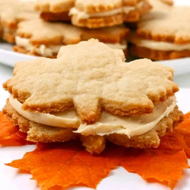Deliciously soft Maple Cream Cookies with a creamy filling