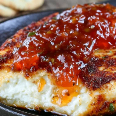 Delicious smoked cream cheese served as a dip for crackers.